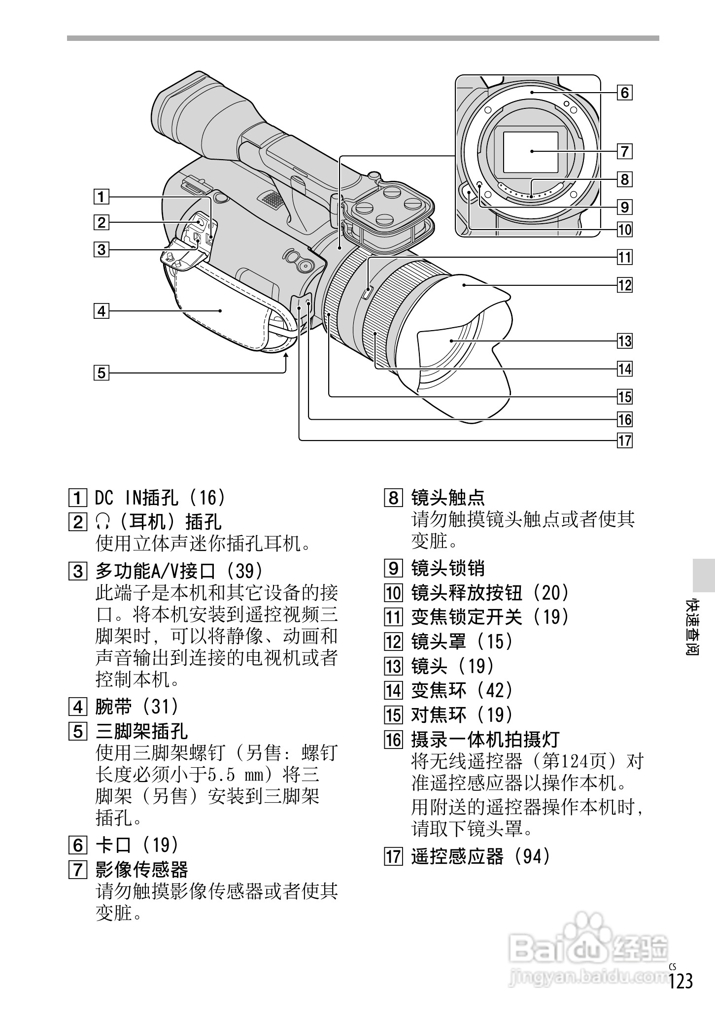 索尼NEX-VG20E数码摄相机使用说明书:[13]