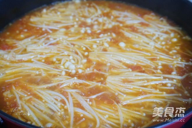 茄汁金针菇的做法