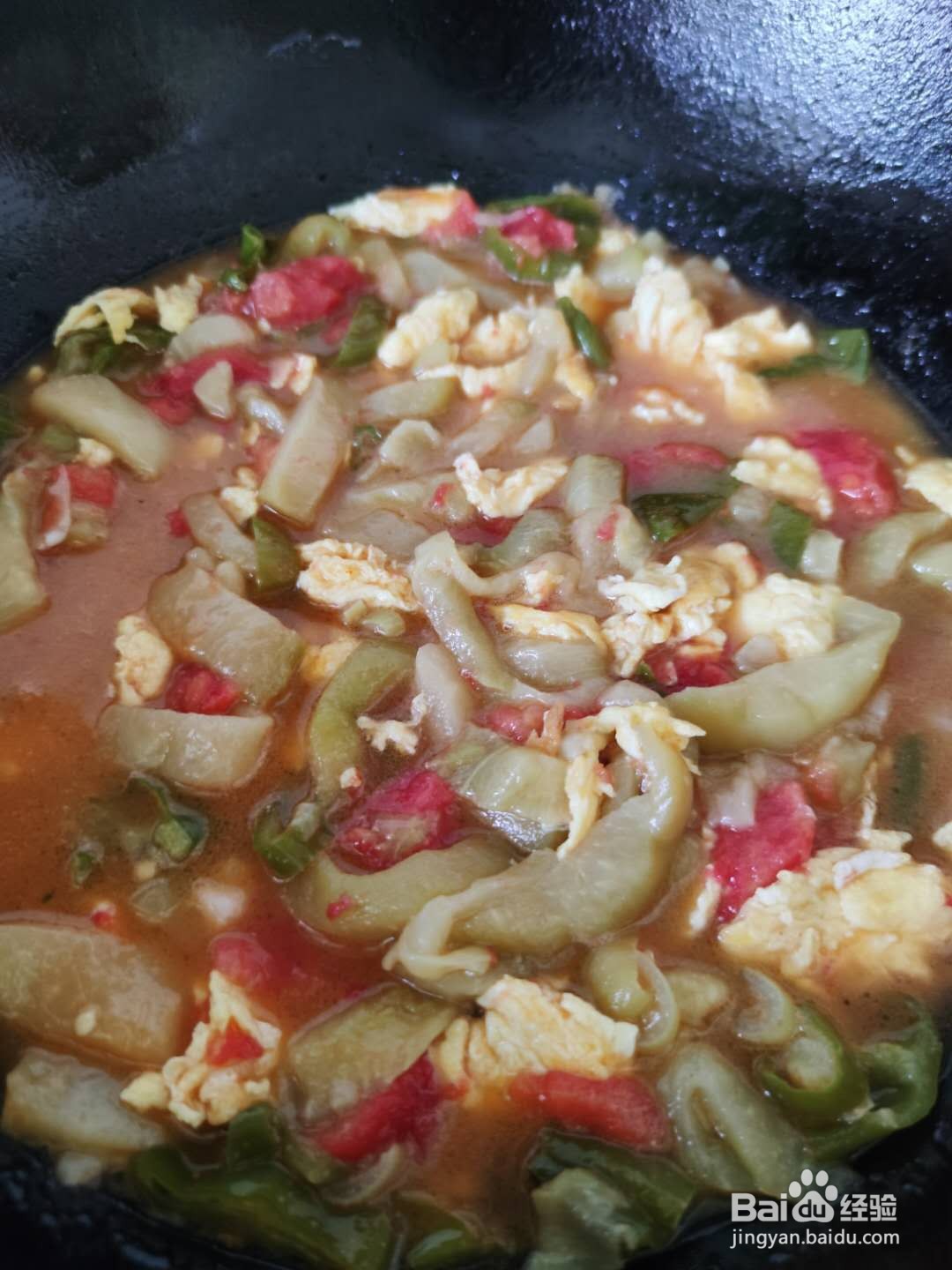 番茄茄子鸡蛋捞面条