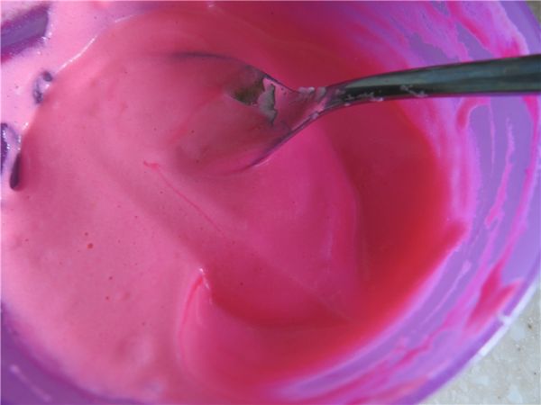 彩绘爱心蛋糕卷