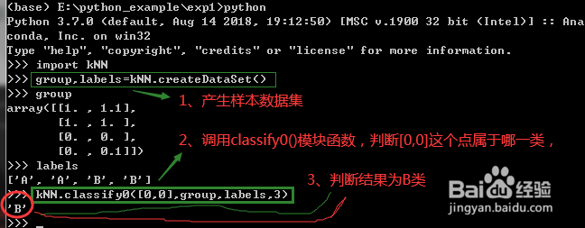 Python中K-邻近算法及分类器建立