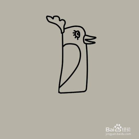 如何手工画生气的小鸟简笔画？