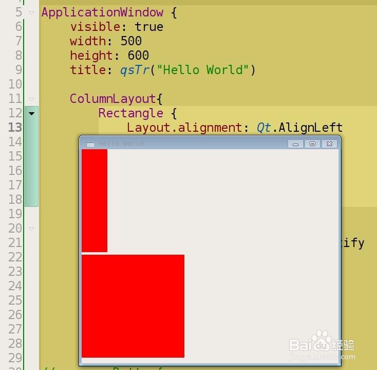 如何使用QML ColumnLayout组件进行布局