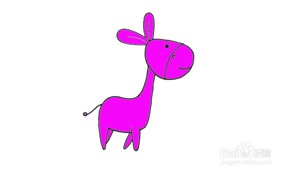 如何画出一只小毛驴？