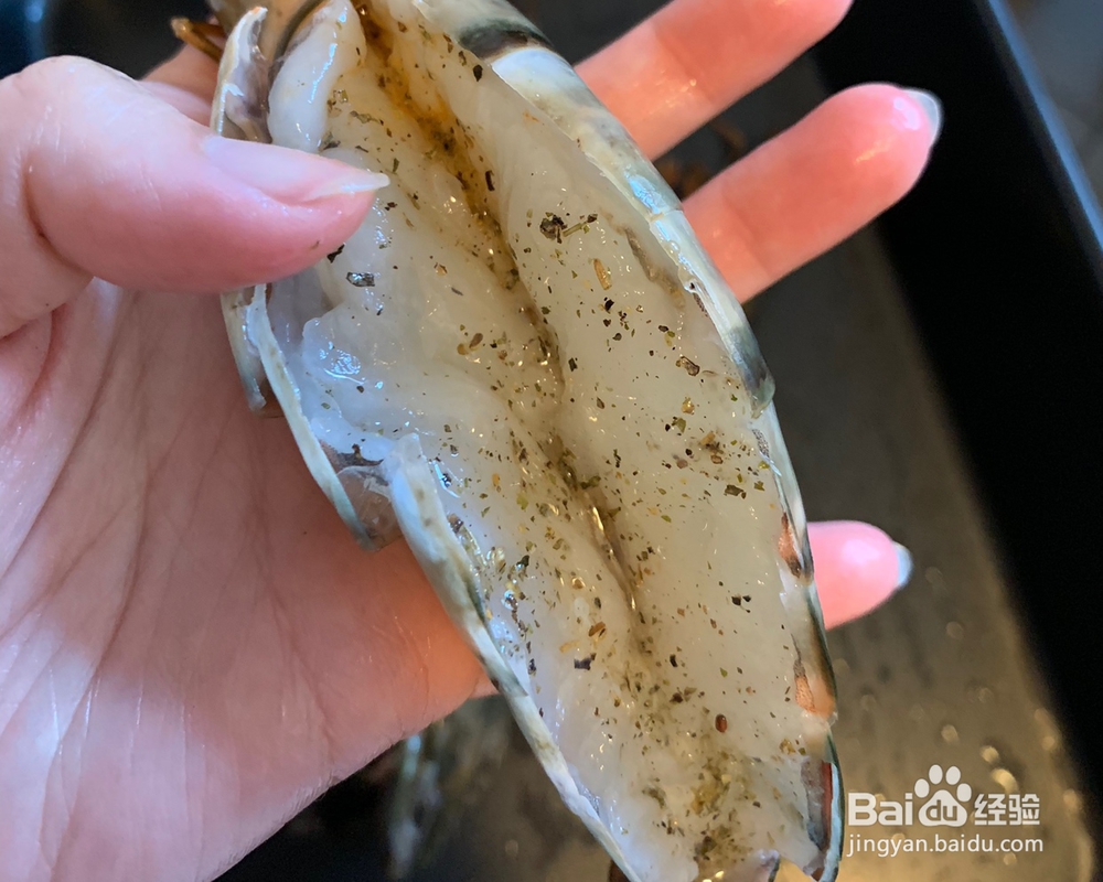 蒜蓉芝士焗大虾对虾海鲜美食教程