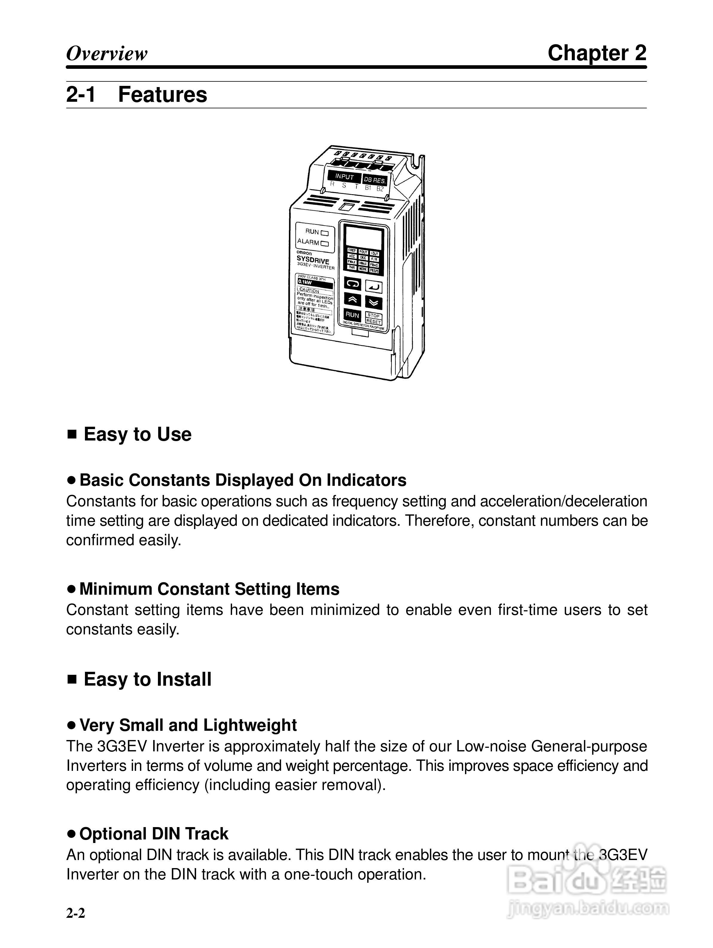 欧姆龙3G3EV-PETX3200变频器说明书:[1]