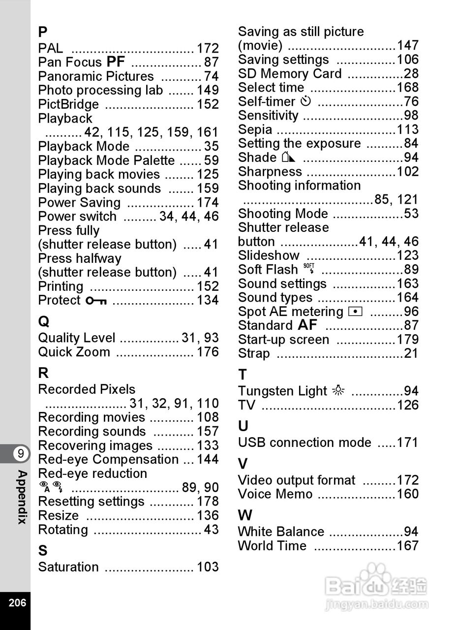 宾得Optio V20数码相机使用说明书:[21]