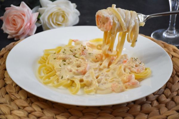 鲜虾浓香意面Fettuccine