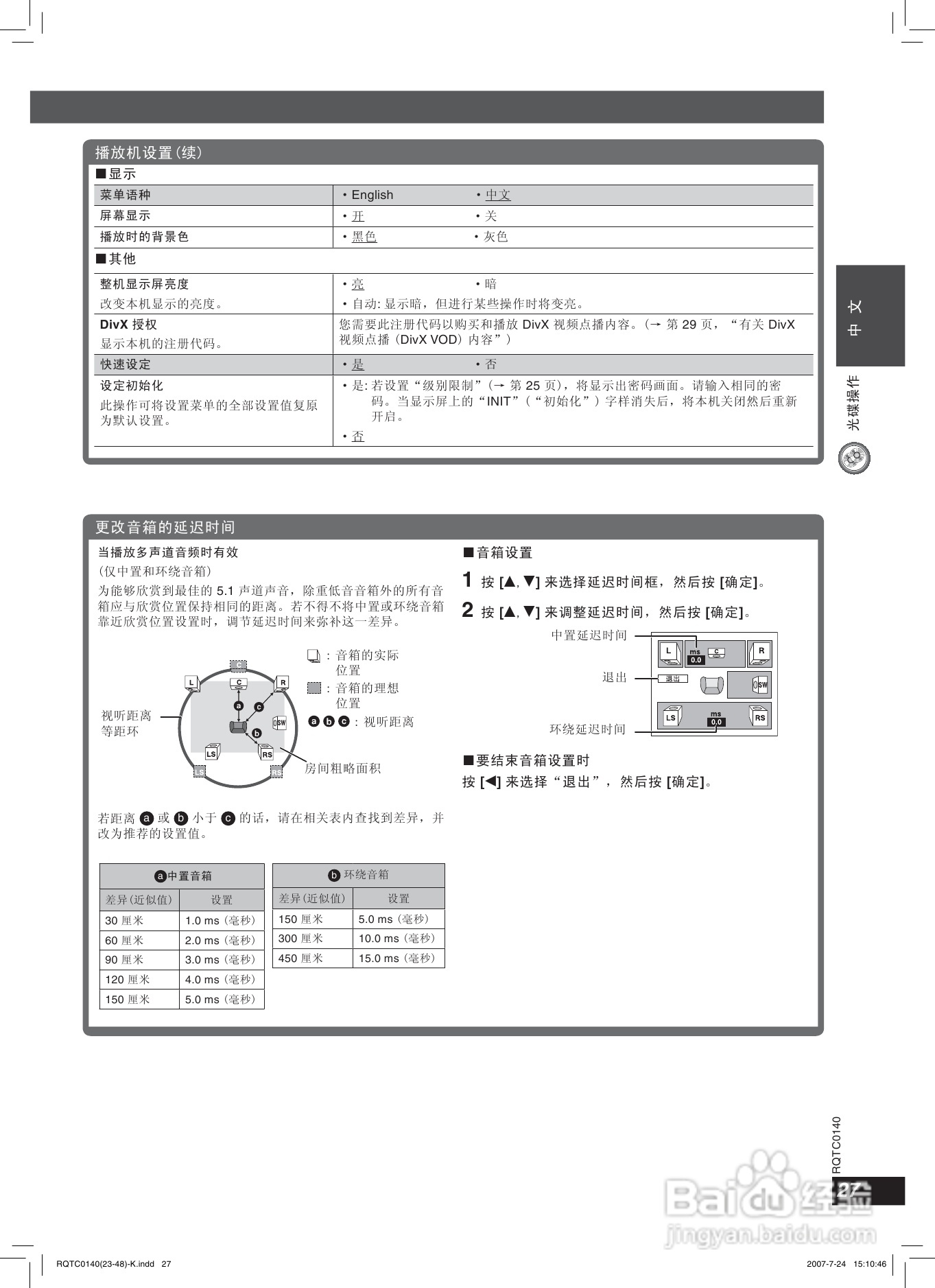 松下SC-HT869家庭影院使用说明书:[2]