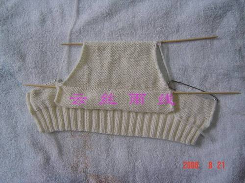 怎样用棒针编织“握手服”毛衣
