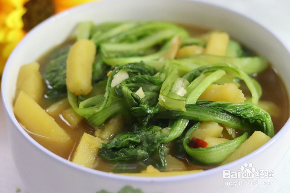 土豆酱油小白菜