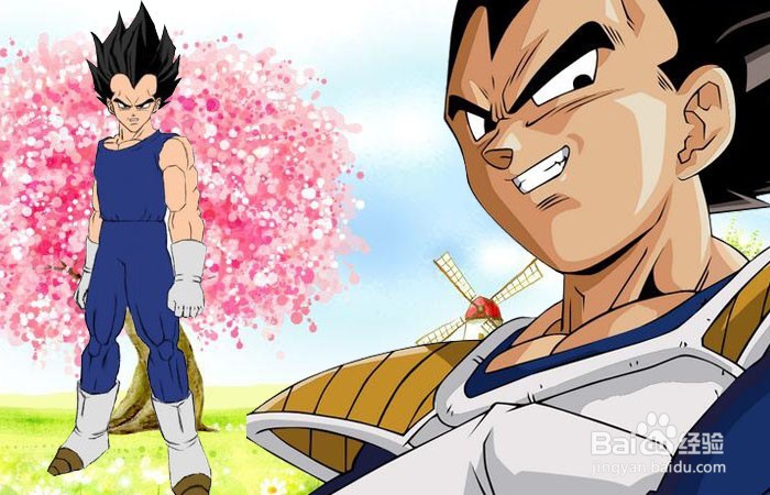 七龙珠贝吉塔绘画方法