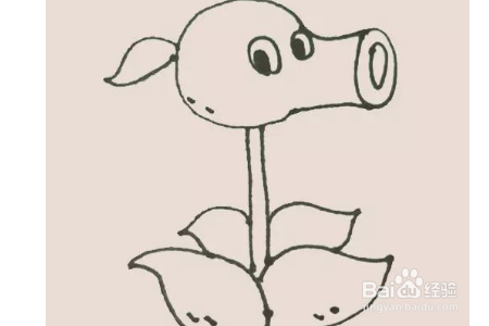 豌豆射手简笔画