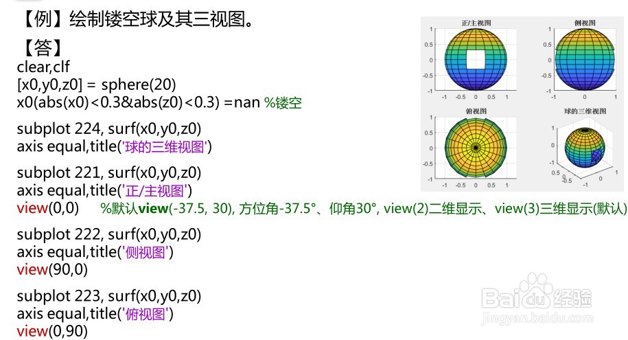 用matlab绘制三维图形