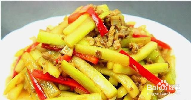 家庭自制瓠子炒肉