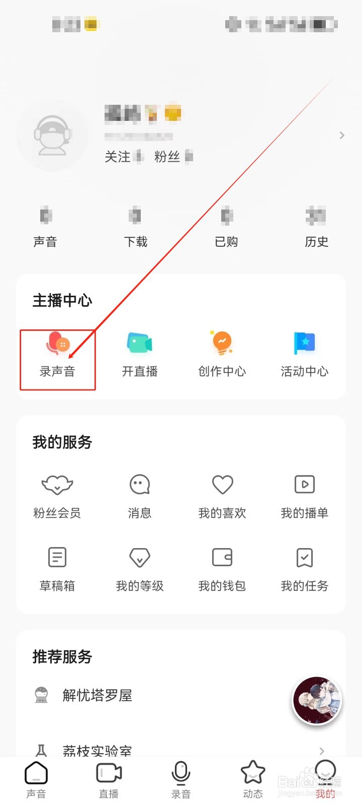荔枝查看《录声音》的方法