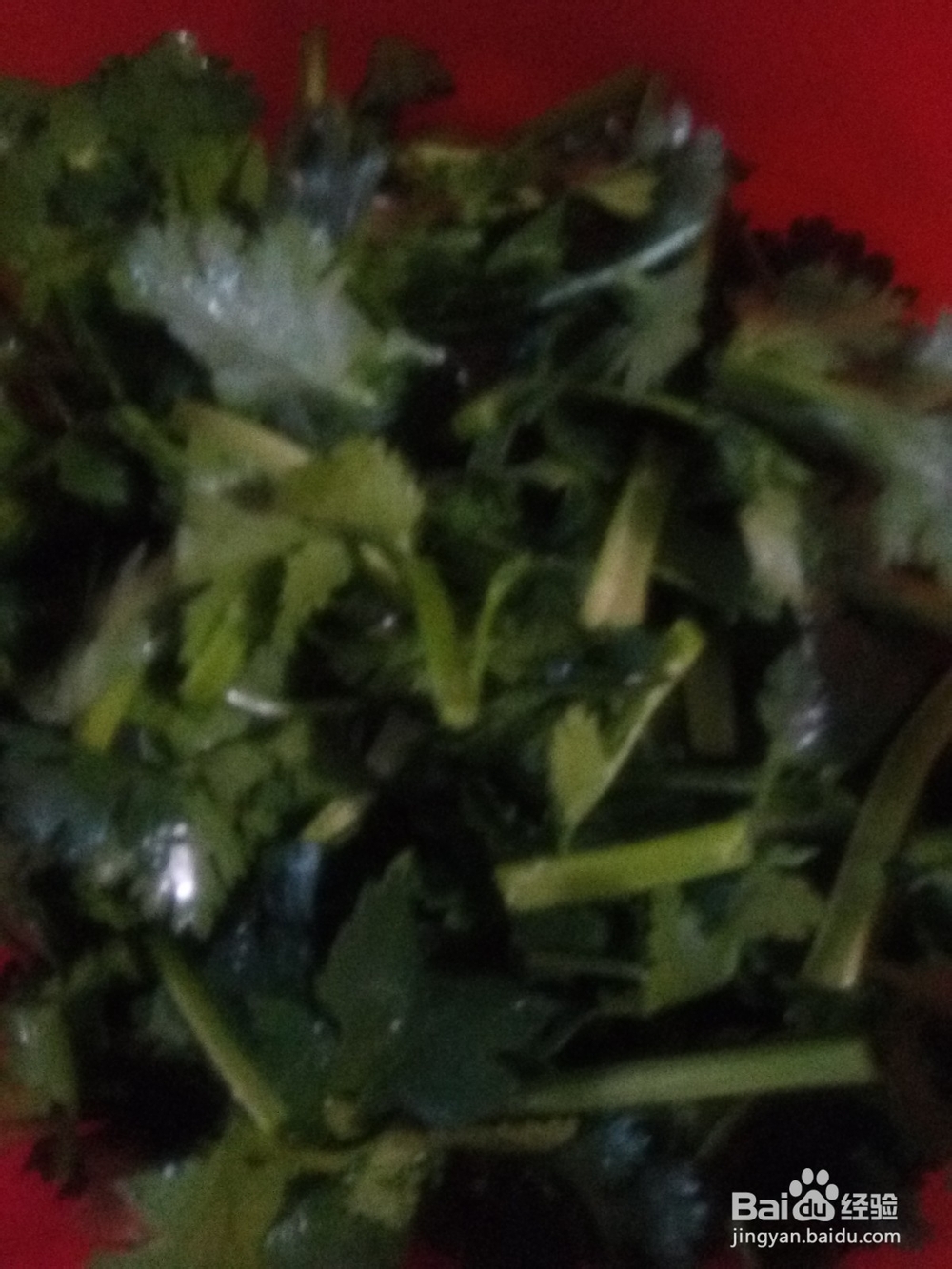 大蒜碎香菜拌绿豆芽