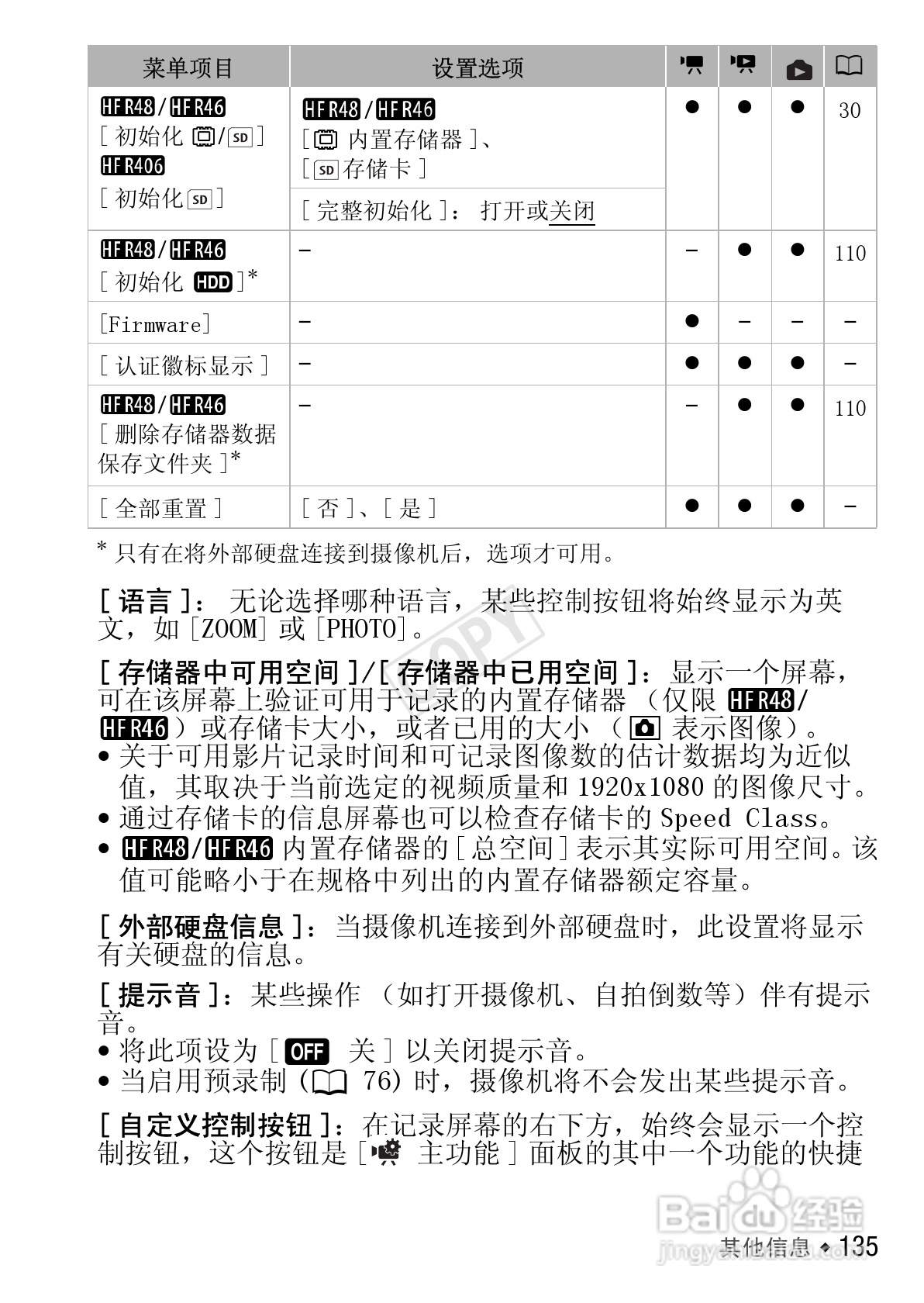 佳能HF R406数码摄像机使用说明书:[14]