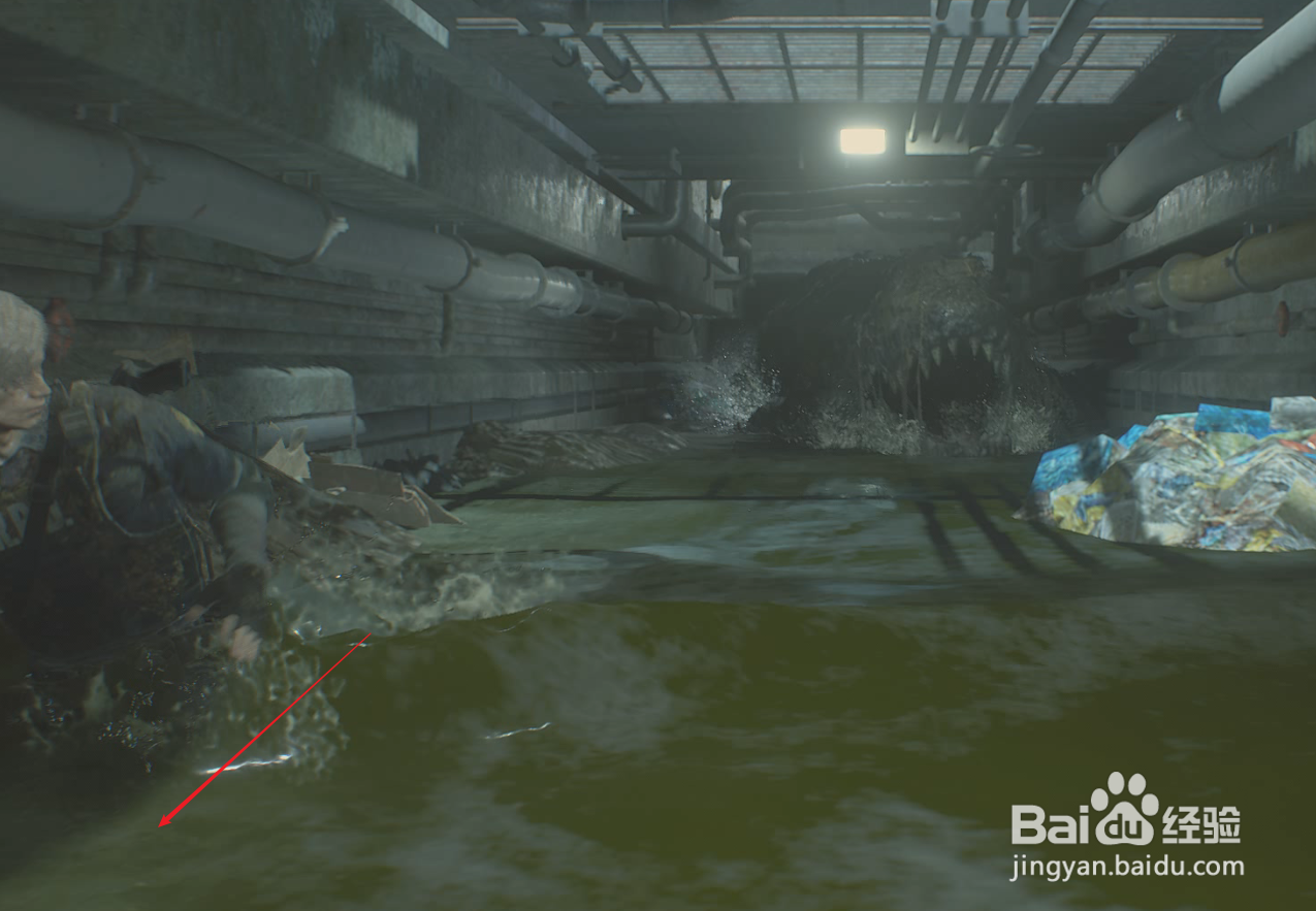 生化危机2重置版鳄鱼怎么躲