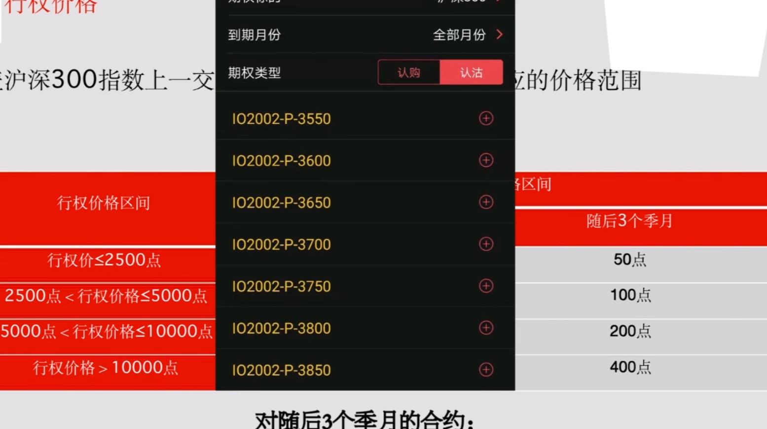 沪深300股指期权随后的三个季月合约是什么