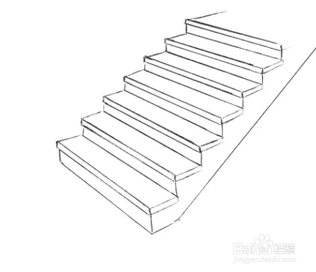 首层楼梯画法图片