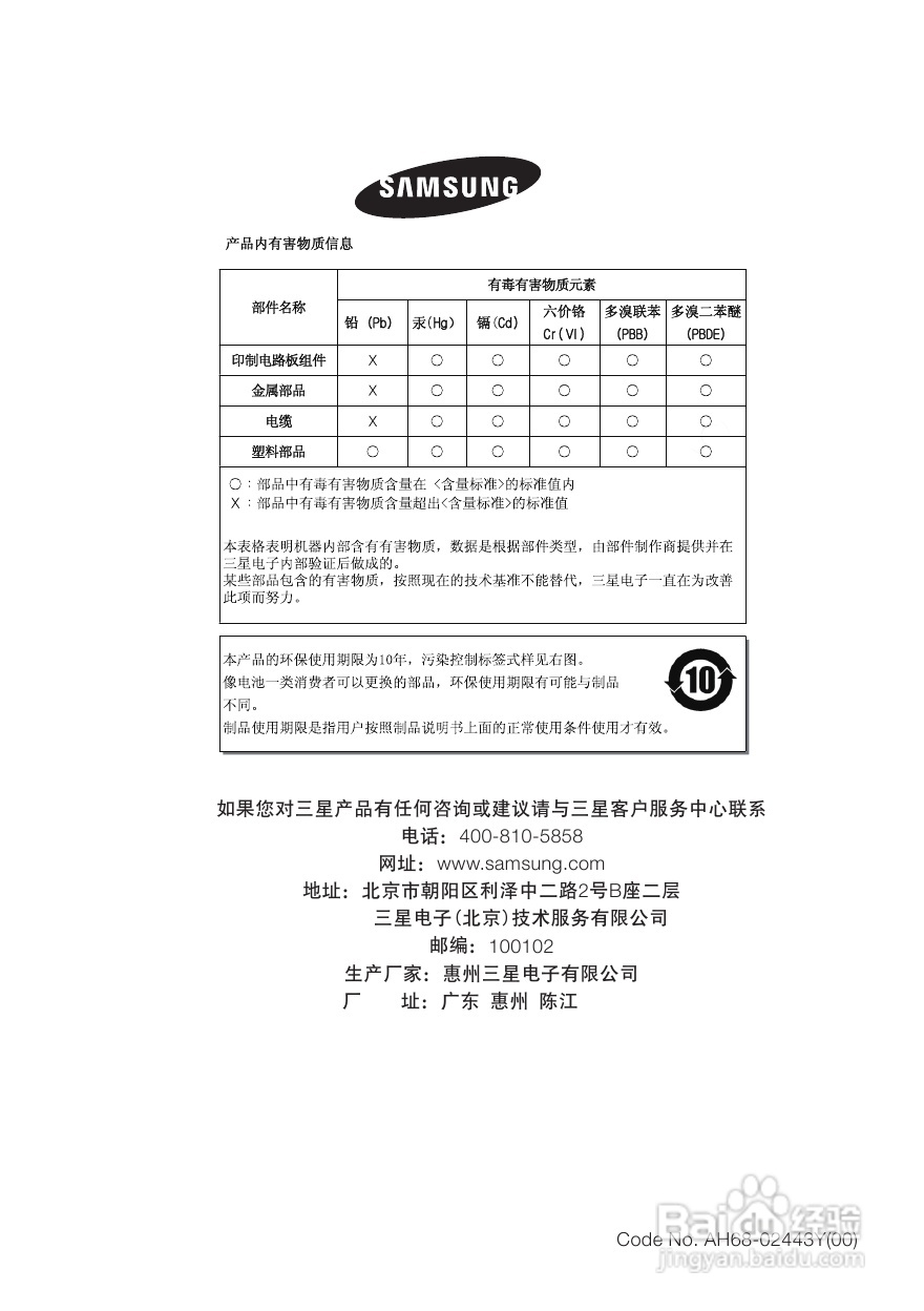 三星HT-E455K家庭影院使用说明书:[3]