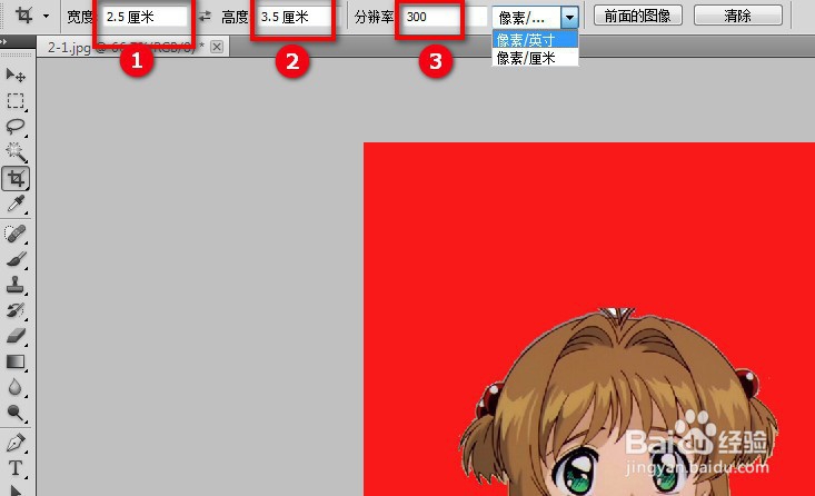 如何用PS制作1寸照片？
