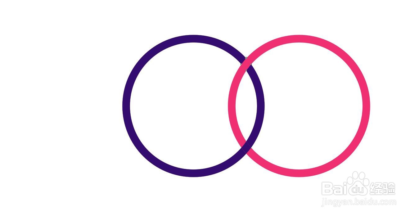 CorelDRAW软件怎么制作圆环套在一起的效果？