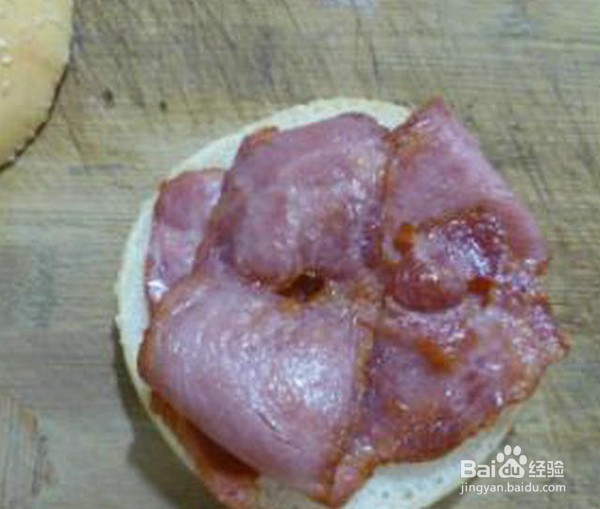 好吃的培根汉堡