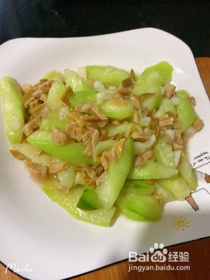 笋干炒丝瓜的做法