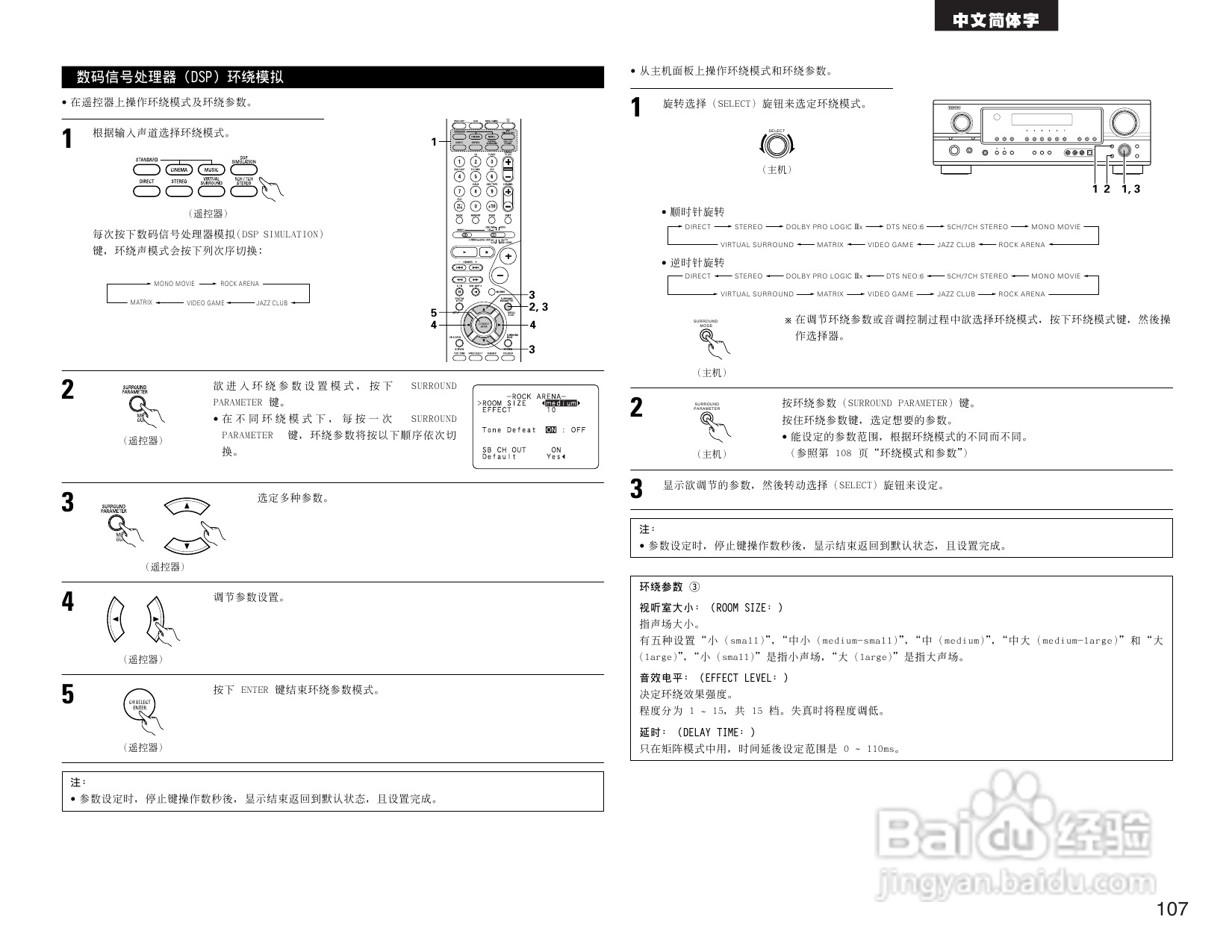 DENON AVR-1905 AV收音环绕扩音机操作说明书:[6]