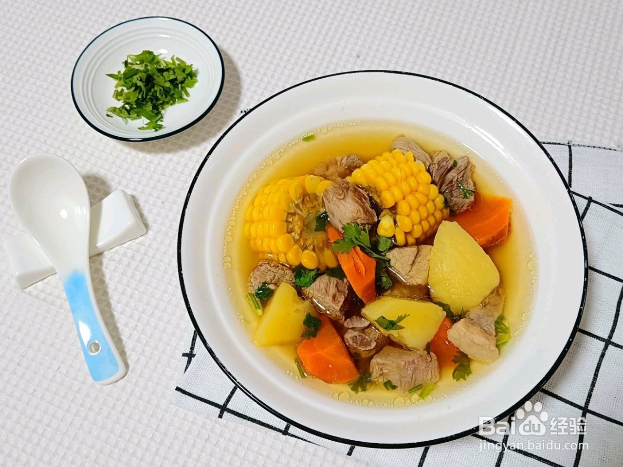 玉米腱子肉汤怎么做
