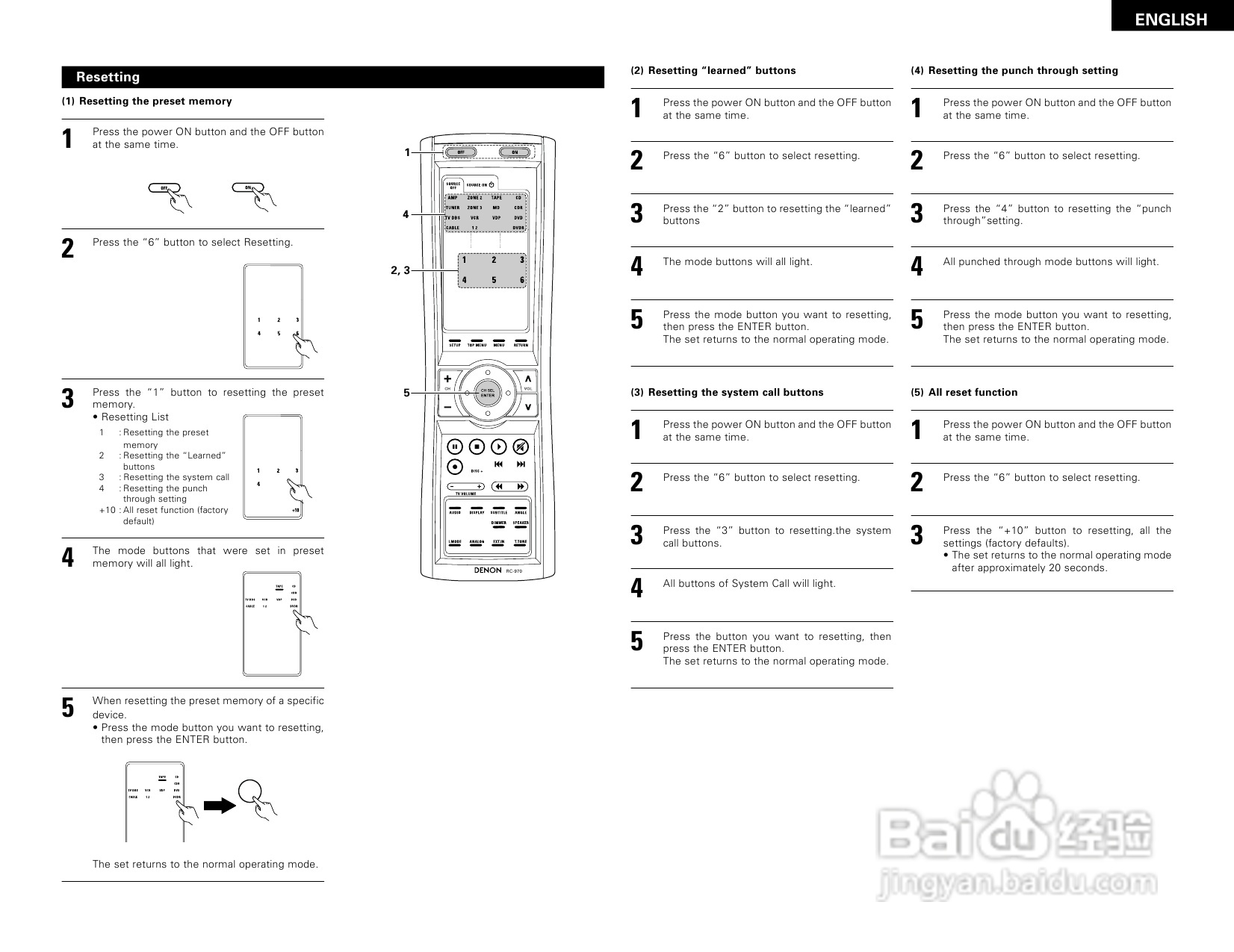 DENON AVR-3805收音环绕扩音机操作说明书:[2]
