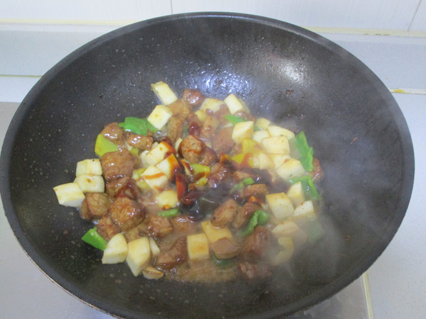 黑椒杏鲍菇牛肉粒