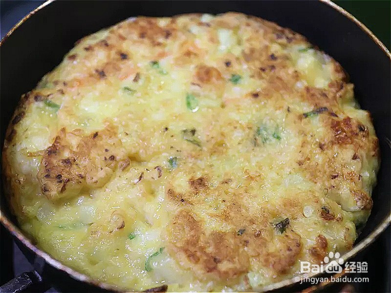 怎样做出家常菜系列之花菜虾仁煎饼