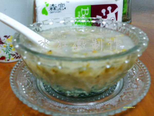 绿豆薏米糯团粥