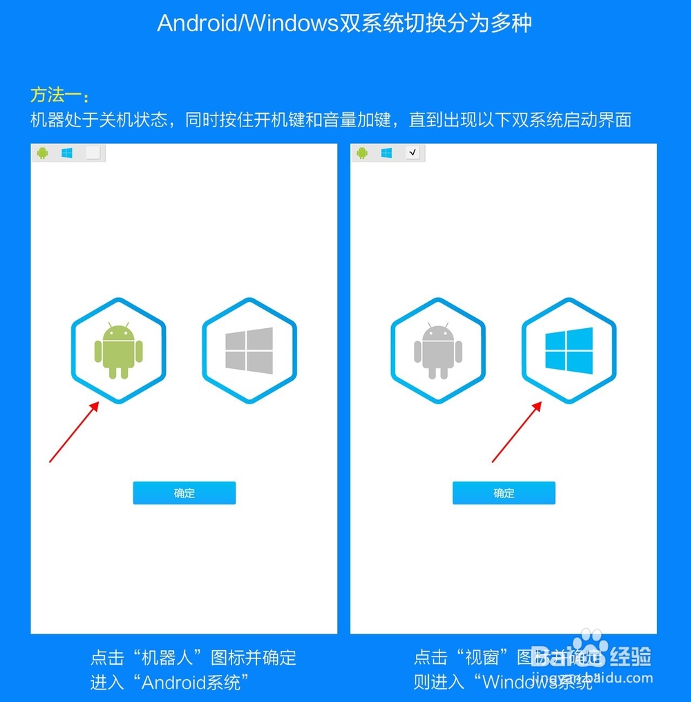 win8安卓双系统平板原道W7切换攻略