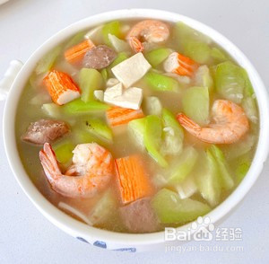 可口丝瓜汤的做法