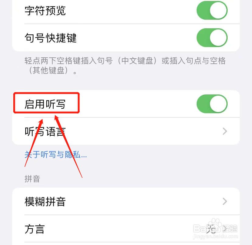 iPhone怎么打开启用听写