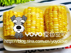 桂花蜂蜜酿甜玉米