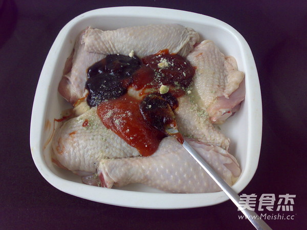 三酱烤鸡腿的做法