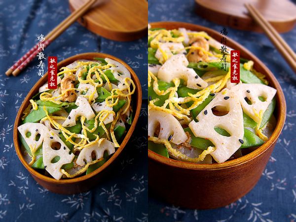 鸡肉散寿司便当