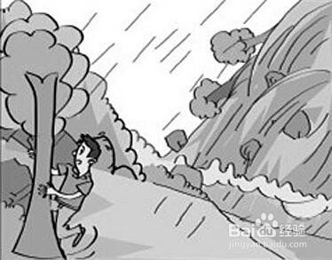 遭遇泥石流时正确的逃生方法
