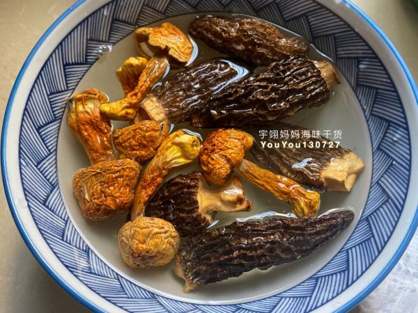 羊肚菌姬松茸海参鸡汤