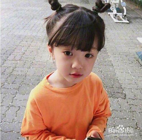 儿童发型女孩子扎发发型 百度经验