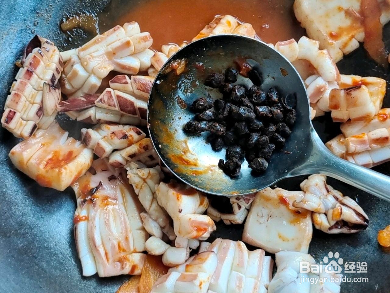 酱香鱿鱼花怎么做