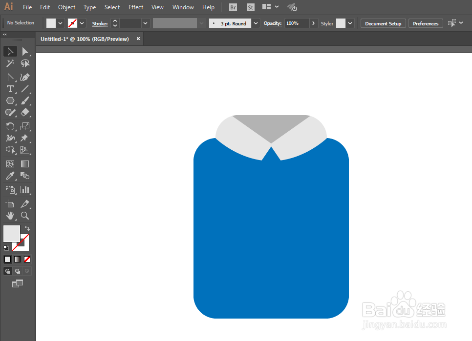 如何用ILLUSTRATOR绘制UI衬衫标识