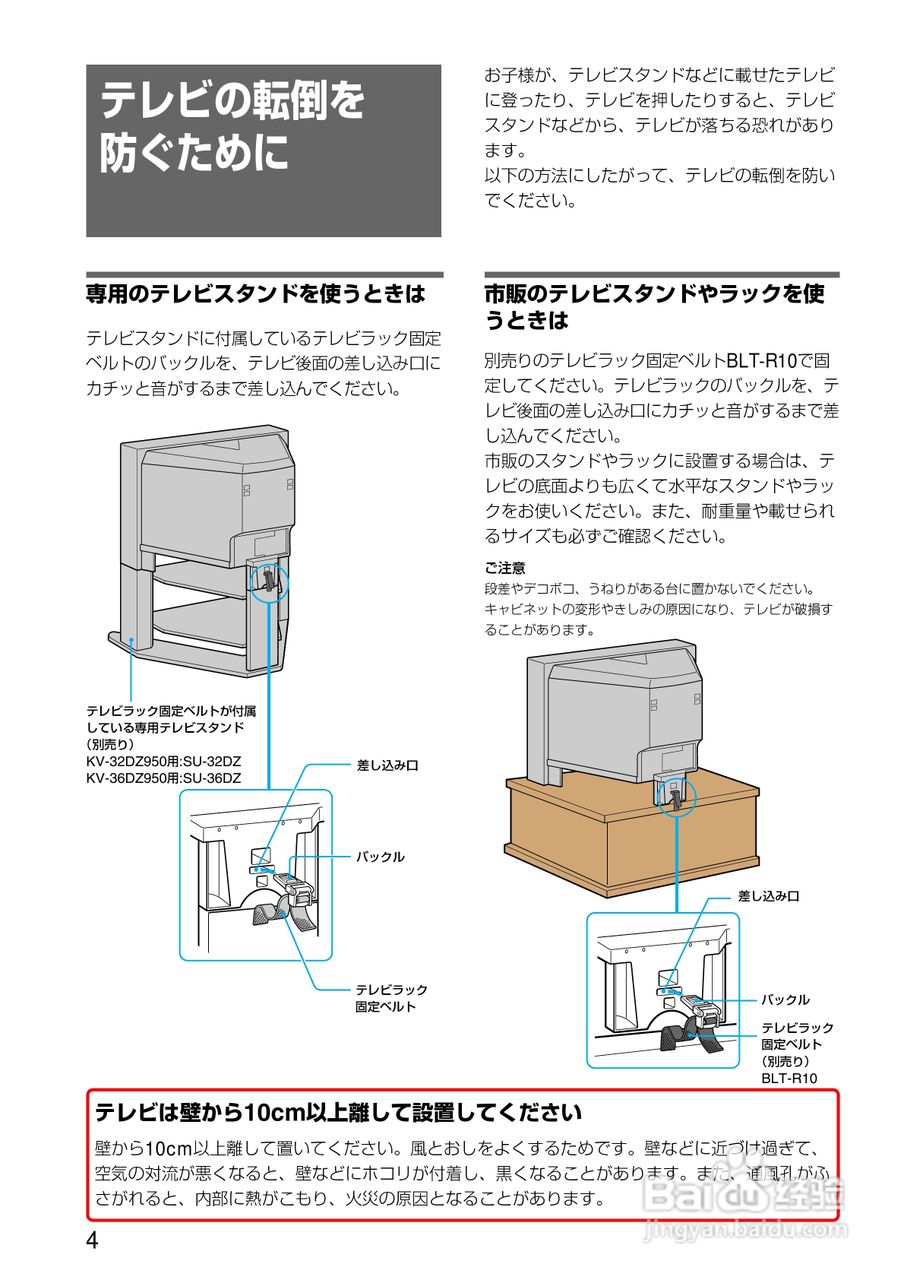 SONY KV-32DZ950/KV-36DZ950电视说明书:[1]