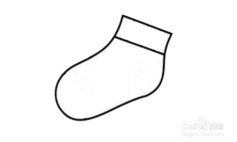 如何画出一只袜子？
