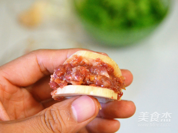 方便美味的台面儿菜—香煎酿肉杏鲍菇